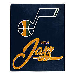 NBA Utah Jazz Signature Raschel Throw Blanket 