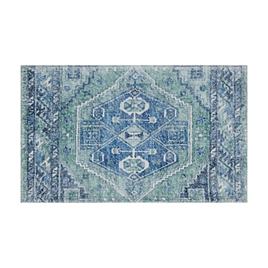 Wild Sage&trade; Medallion Print Bath Rug. View a larger version of this product image.