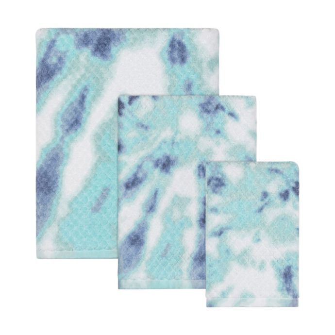 Wild Sage™ Sarina Spiral Tie Dye Bath Towel in Blue Bed Bath and