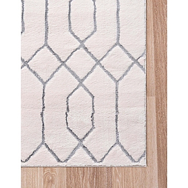 Marilyn Monroe&reg; Trellis Glam 5&#39; x 8&#39; Powerloomed Area Rug in White. View a larger version of this product image.