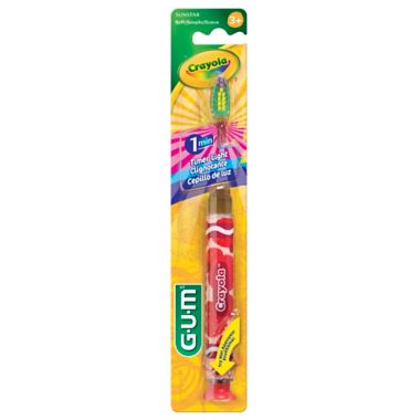 GUM&reg; Crayola&trade; Timer Light Toothbrush. View a larger version of this product image.