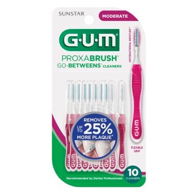 GUM&reg; Go-Betweens 10-Count Moderate Proxabrush Refills. View a larger version of this product image.