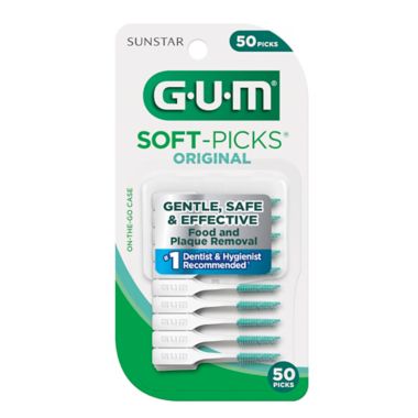GUM&reg; 50-Count Soft-Picks Original On-The-Go Picks. View a larger version of this product image.
