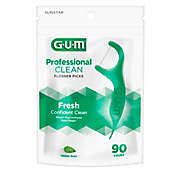 Sunstar GUM&reg; Professional Clean 90-Count Flossers with Extra Strong Floss in Mint