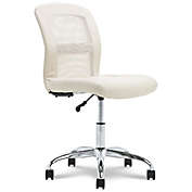 Serta&reg; Faux Leather Swivel Essentials Office Chair in Cream