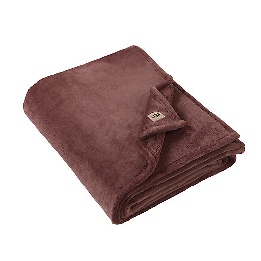 Alternate image 1 for UGG® Coco Twin Blanket in Cola
