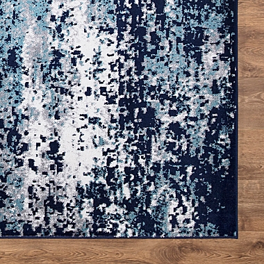 Concord Global Trading Jefferson Abstract 2&#39;7 x 4&#39;1 Area Rug in Navy. View a larger version of this product image.