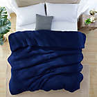 Alternate image 2 for Sherpa King Reversible Comforter Set in Navy