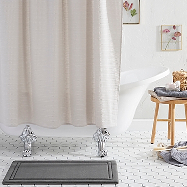 Simply Essential&trade; Memory Foam 17&quot; x 24&quot; Bath Mat in Charcoal. View a larger version of this product image.