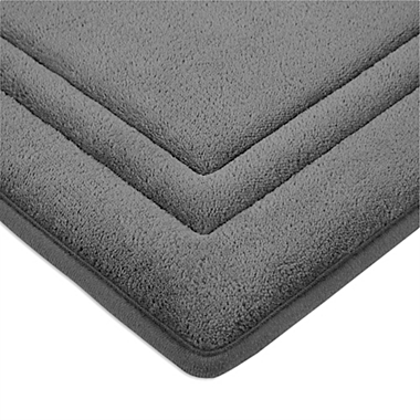 Simply Essential&trade; Memory Foam 21&quot; x 34&quot; Bath Mat in Charcoal. View a larger version of this product image.