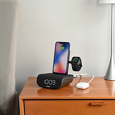 iHome&reg; TimeBase Pro+ Bluetooth Alarm Clock with Apple Watch Charging Arm. View a larger version of this product image.