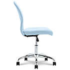 Alternate image 5 for Serta&reg; Faux Leather Swivel Essentials Office Chair in Blue
