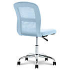 Alternate image 6 for Serta&reg; Faux Leather Swivel Essentials Office Chair in Blue