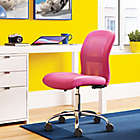 Alternate image 1 for Serta&reg; Faux Leather Swivel Essentials Office Chair in Pink