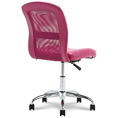 Serta&reg; Faux Leather Swivel Essentials Office Chair in Pink. View a larger version of this product image.