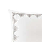 Alternate image 2 for INK+IVY Isla Embroidered European Pillow Sham in White