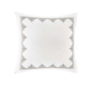 INK+IVY Isla Embroidered European Pillow Sham in White