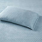 Alternate image 2 for True North by Sleep Philosophy Micro Fleece King Sheet Set in Blue Diamond