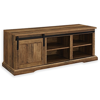 Forest Gate&trade; 48-Inch Sage Farmhouse Sliding Door Entryway Bench in Rustic Oak. View a larger version of this product image.