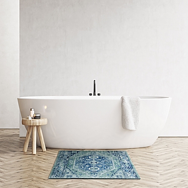 Wild Sage&trade; Medallion Print Bath Rug. View a larger version of this product image.