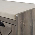 Alternate image 2 for Forest Gate&trade; 3-Drawer Farmhouse Bench with Cushion in Grey Wash