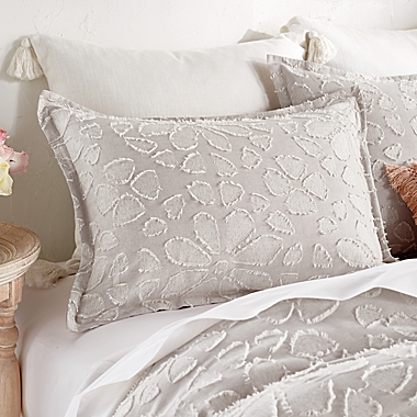 Peri Home Clipped Floral 3-Piece King Comforter Set in Natural. View a larger version of this product image.