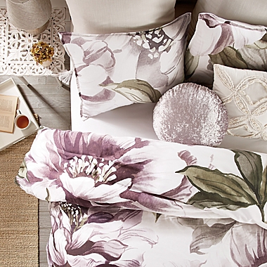 Peri Home Peony Blooms 3-Piece Full/Queen Comforter Set. View a larger version of this product image.