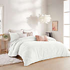 Alternate image 4 for Peri Home Clipped Floral 3-Piece Full/Queen Comforter Set in White