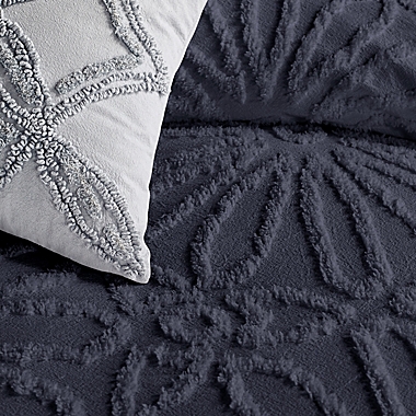 Peri Home Chenille Medallion 3-Piece King Comforter Set in Indigo. View a larger version of this product image.