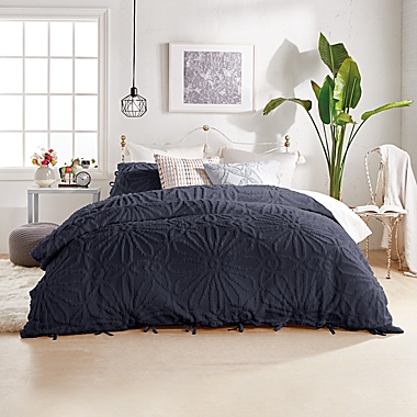 Peri Home Chenille Medallion 3-Piece Full/Queen Comforter Set in Indigo. View a larger version of this product image.