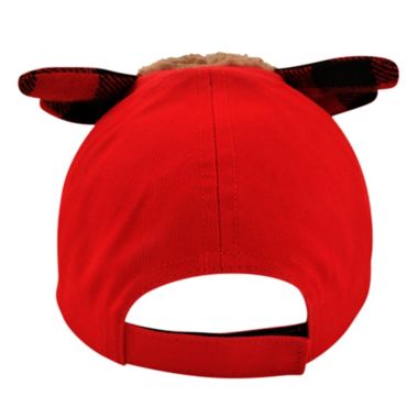 Infant Reindeer Baseball Cap in Brown. View a larger version of this product image.