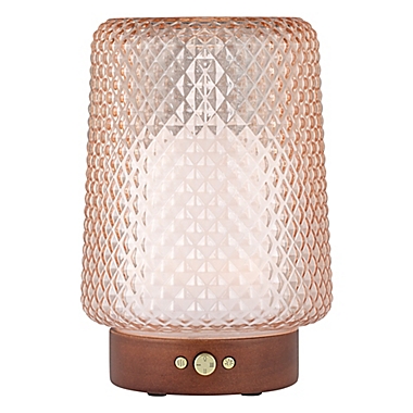 SpaRoom&reg; Dahlia Glass Essential Oil Diffuser in Blush. View a larger version of this product image.
