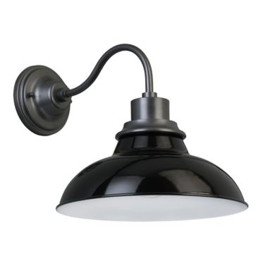 Design House Hamilton 1-Light Wall Light in Black. View a larger version of this product image.