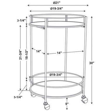 Studio 3B&trade; Bar Cart in Green. View a larger version of this product image.