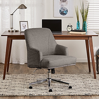 Serta&reg; Leighton Home Office Chair in Medium Grey. View a larger version of this product image.