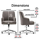 Alternate image 2 for Serta&reg; Leighton Home Office Chair in Medium Grey