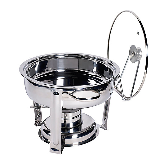 Alternate image 1 for Our Table™ 4-Quart Stainless Steel Round Chafing Dish