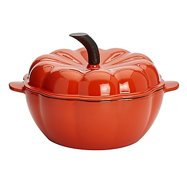 Our Table&trade; 2 qt. Enameled Cast Iron Dutch Oven in Pumpkin. View a larger version of this product image.