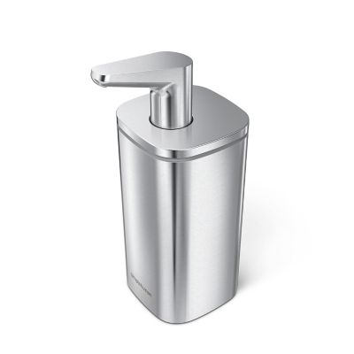 simplehuman 10oz Pulse Pump Soap Dispenser - Stainless Steel: Compatible with Gel & Foaming Hand Wash, Spot Clean