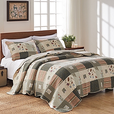 Greenland Home Fashions Sedona 2-Piece Twin Quilt Set in Natural. View a larger version of this product image.