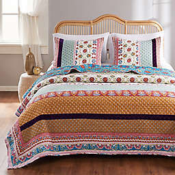 Greenland Home Fashions Thalia 3-Piece Reversible Quilt Set