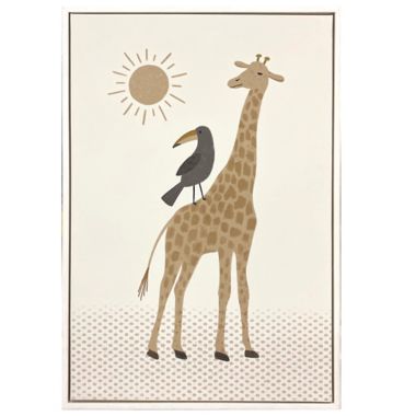 Marmalade&trade; Elephant & Giraffe 20-Inch x 30-Inch Framed Canvas Art (Set of 2). View a larger version of this product image.