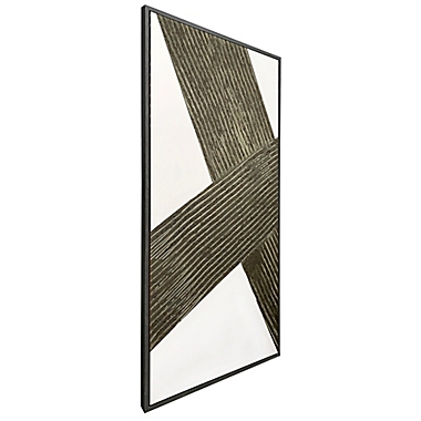 Studio 3B&trade; Diagonal 60-Inch x 30-Inch Framed Embellished Wall Canvas in Sage/Multi. View a larger version of this product image.