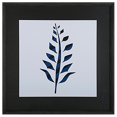 Indigo Leaves 30-Inch x 30-Inch Framed Art Prints (Set of 2). View a larger version of this product image.