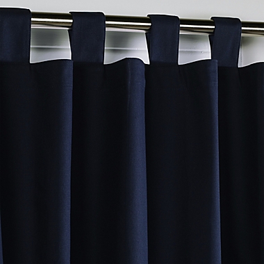 Thermalogic&reg; Weathermate 95-Inch Tab Top Window Curtain Panels in Navy (Set of 2). View a larger version of this product image.
