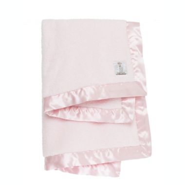 Little Giraffe Chenille Receiving Blanket in Pink. View a larger version of this product image.