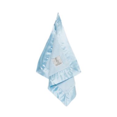 Little Giraffe Luxe Blanky Security Blanket in Blue. View a larger version of this product image.