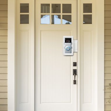 Doorbell Boa&trade; Protective Video Doorbell Mount in White. View a larger version of this product image.