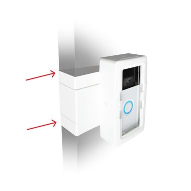 Doorbell Boa&trade; Protective Video Doorbell Mount in White. View a larger version of this product image.