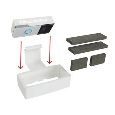 Doorbell Boa&trade; Protective Video Doorbell Mount in White. View a larger version of this product image.